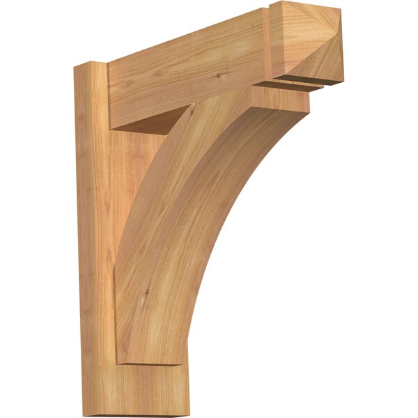 Ekena Millwork Thorton Smooth Arts and Crafts Outlooker, Western Red Cedar, 5 1/2"W x 18"D x 18"H OUT06X18X18THR03SWR - main